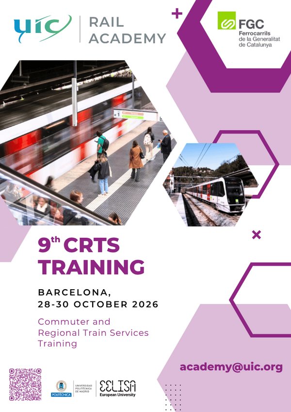 2026-10-28 07:56:00: 9th Training on Commuter and Regional Train Services