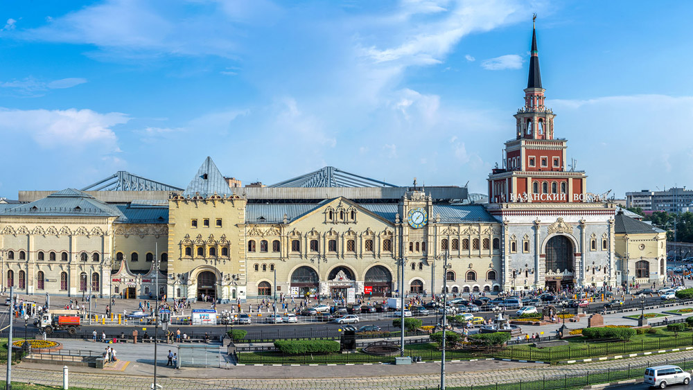 Moscow Kazansky Railway Station, Russia.