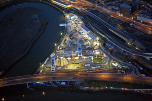 Limmo eastern tunnelling site aerial (© Crossrail) - JPEG - 138.3 kb