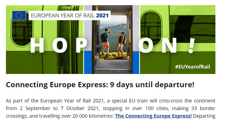 European Year of Rail: Hop on the Connecting Europe Express