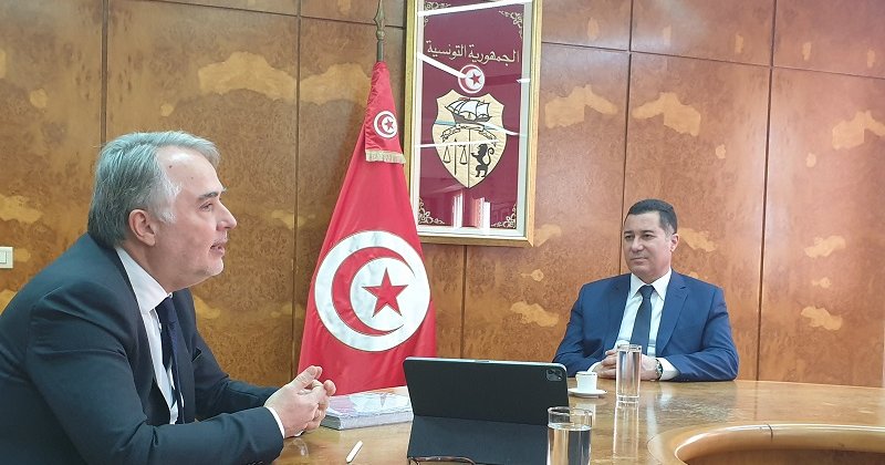 François Davenne meets with Mr Rabie Majidi, Minister of Transport of ...