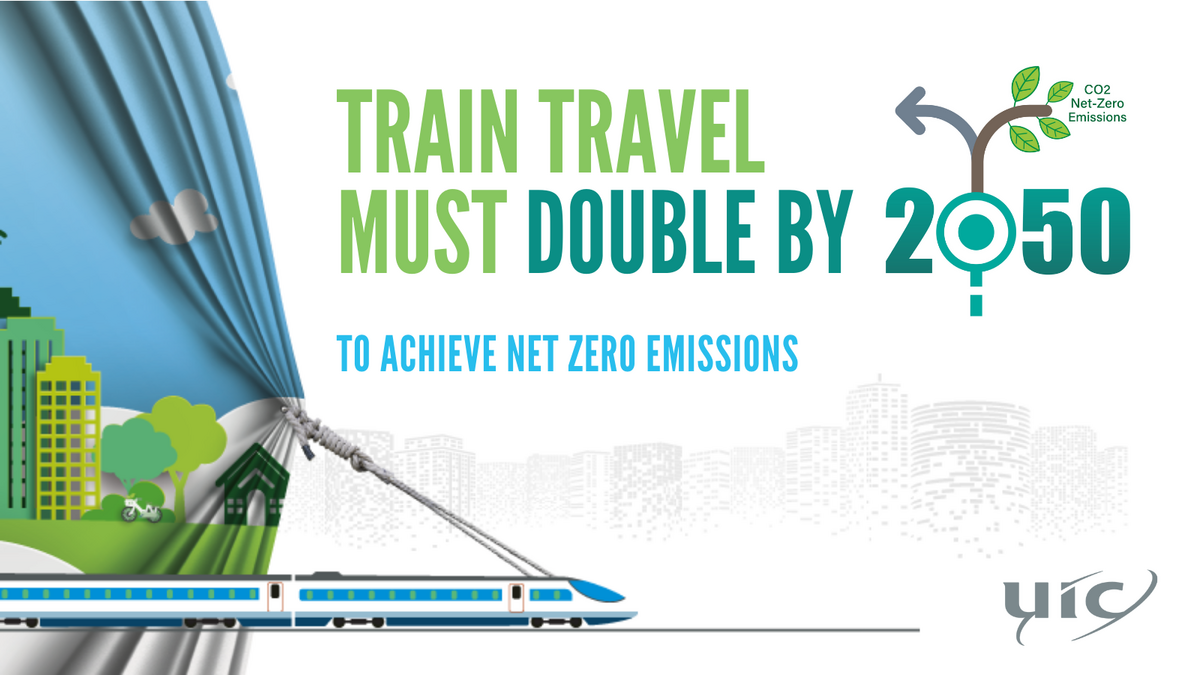 train travel must double to 20% by 2050 to achieve net zero emissions {PNG}